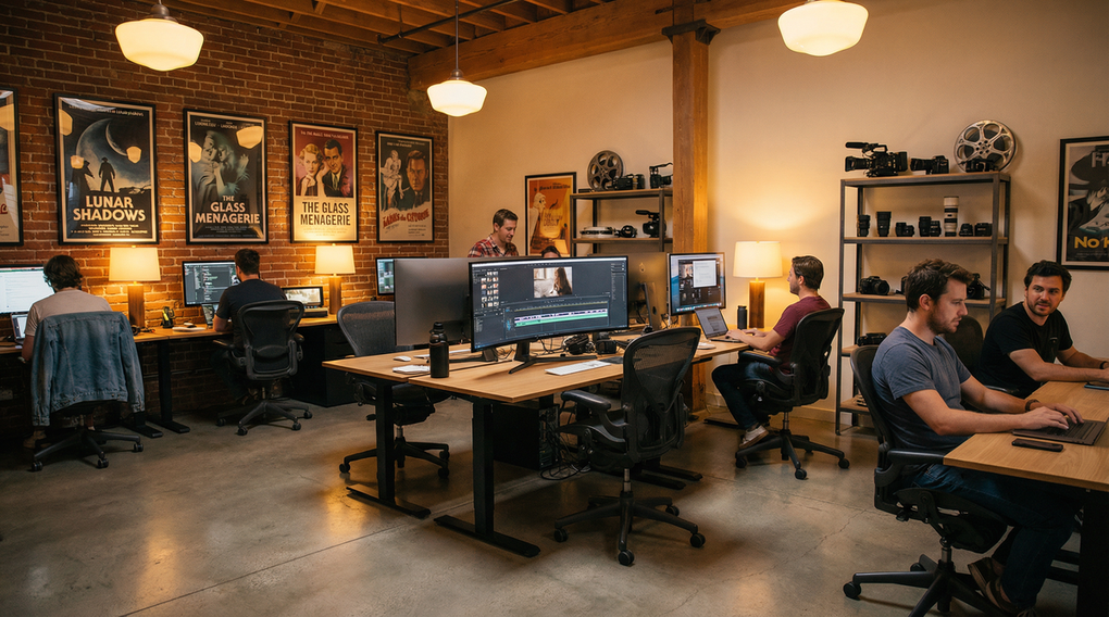 探花官网影视传媒公司办公环境